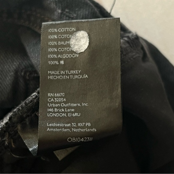 Free People Women's Maggie Straight Leg Jeans Black Mid Rise Distressed Sz 29 - Picture 14 of 16